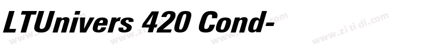 LTUnivers 420 Cond字体转换